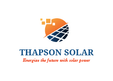 Thapson Solar Logo design